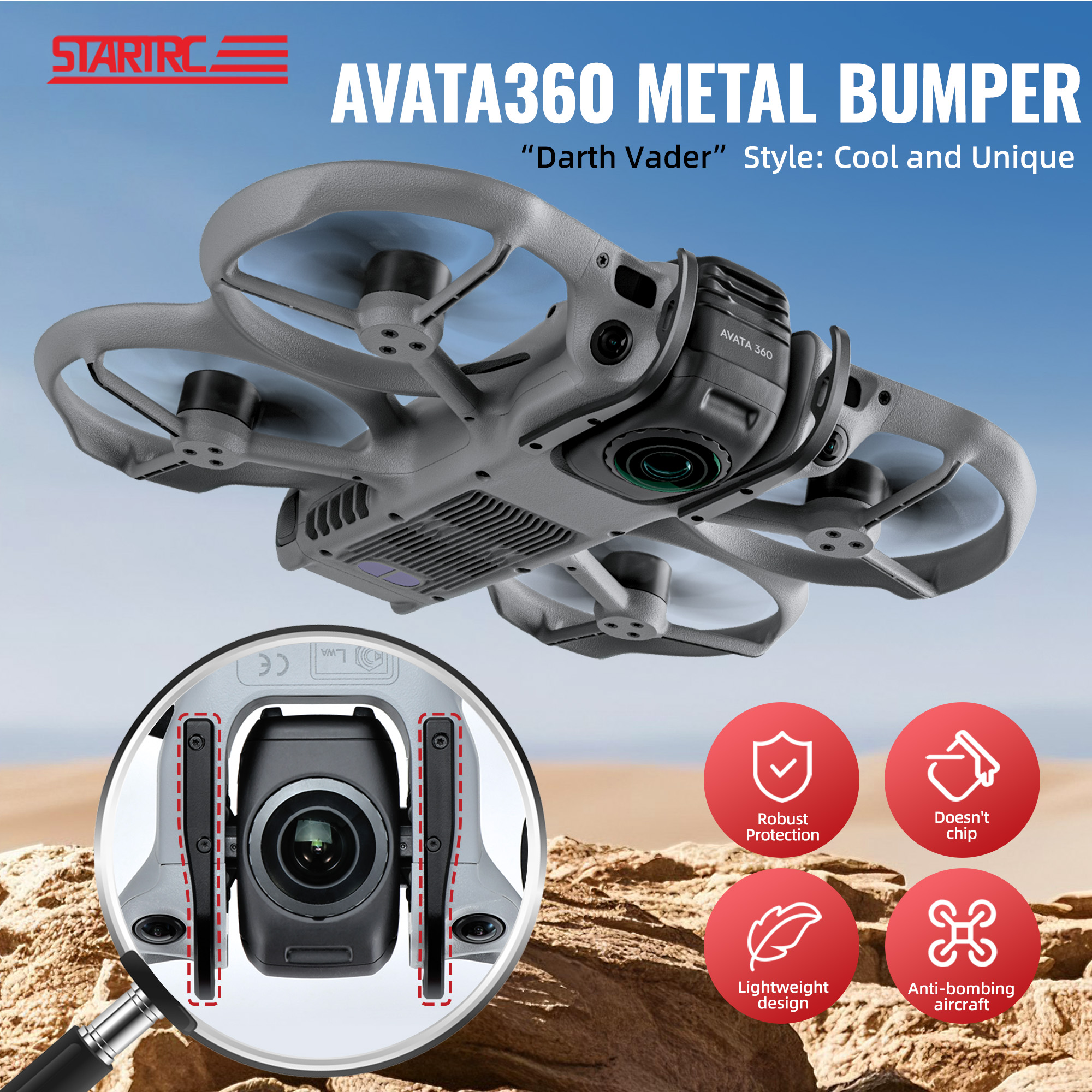 STARTRC Aluminum Alloy Gimbal  - огляд і ціна Drone Aerial Photography