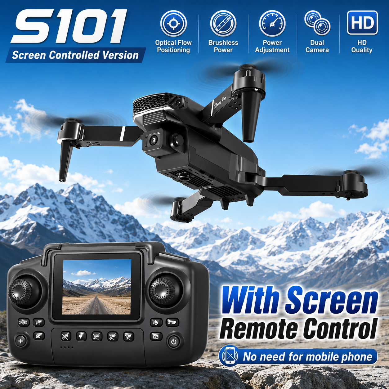 HD Aerial Drone 90° Adjustable - огляд і ціна Drone Video Production