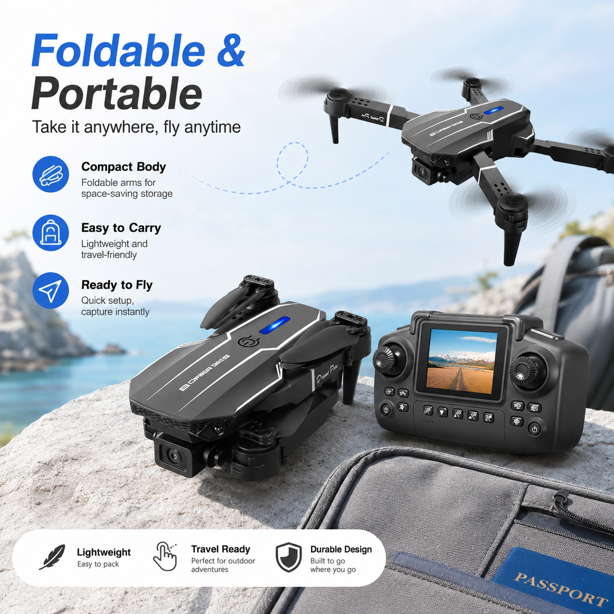 HD Aerial Drone 90° Adjustable - огляд і ціна Drone Video Production