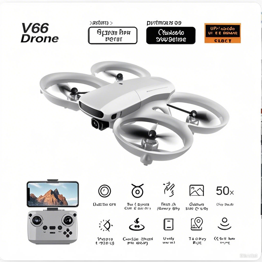 V66 Mini Remote Control Positi - огляд і ціна Drone Aerial Photography